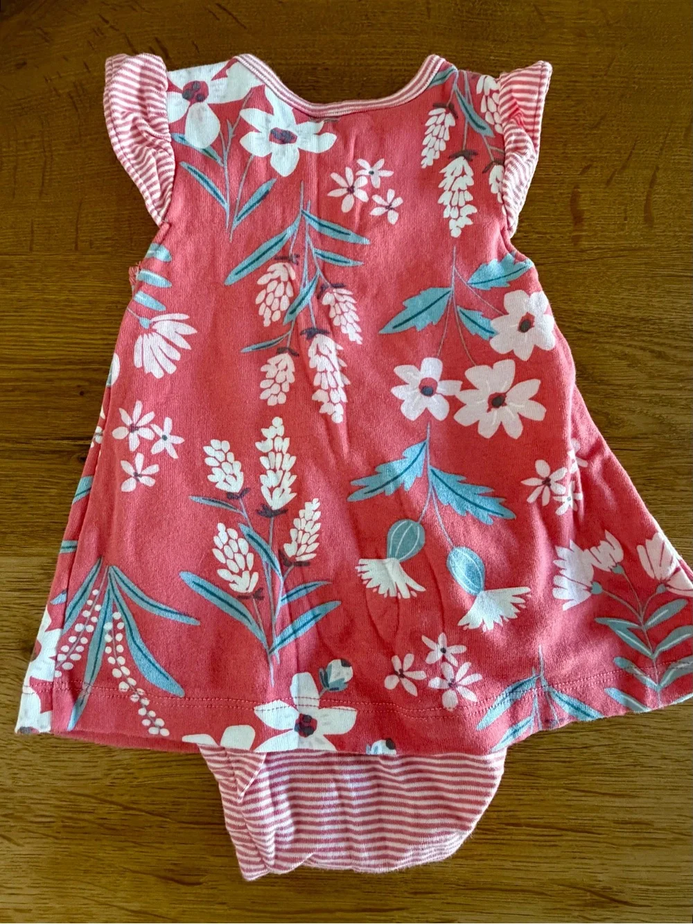 Carter's White Baby Bodysuit with Wooden Button